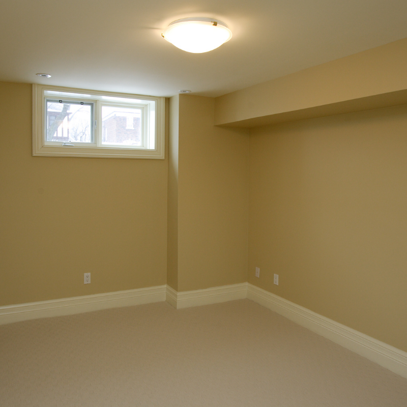 Newly painted basement bedroom | Arthouse Renovations